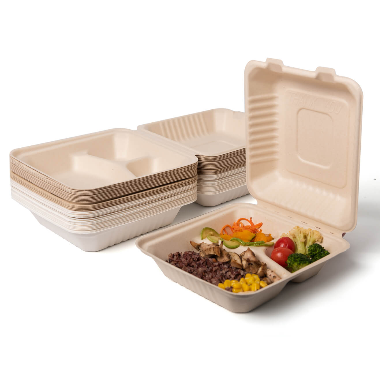 3-Compartment Clamshell image